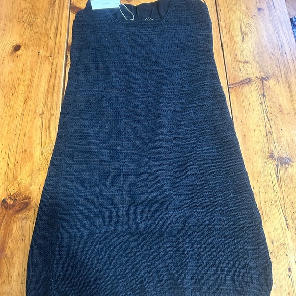 Vince textured tank Dress Size L Black NWT - Picture 5 of 7
